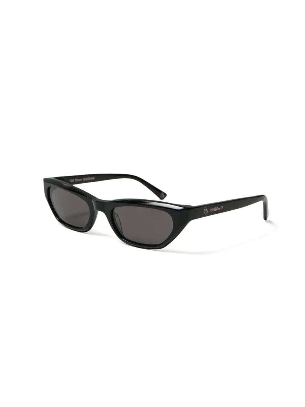 Double Flower Logo Black Sunglasses